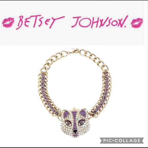 Betsey Johnson Jewelry - Purple Fox Princess Necklace